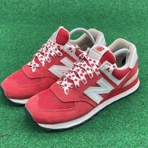 New Balance Womens WL574VDR Coral Comfort Lace Up Low Top Running Shoes Size 8 D